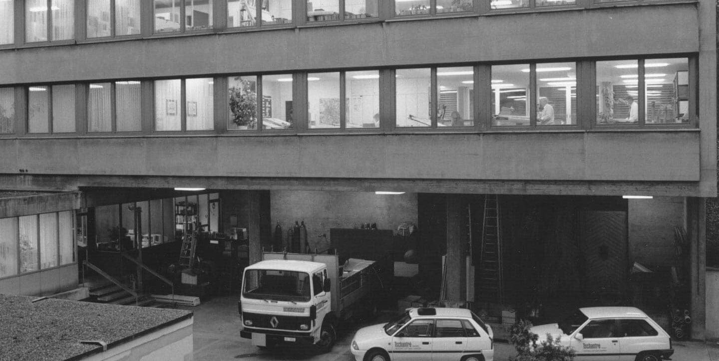 Unser Gebäude an der Dornacherstrasse 270 in den 90er-Jahren.